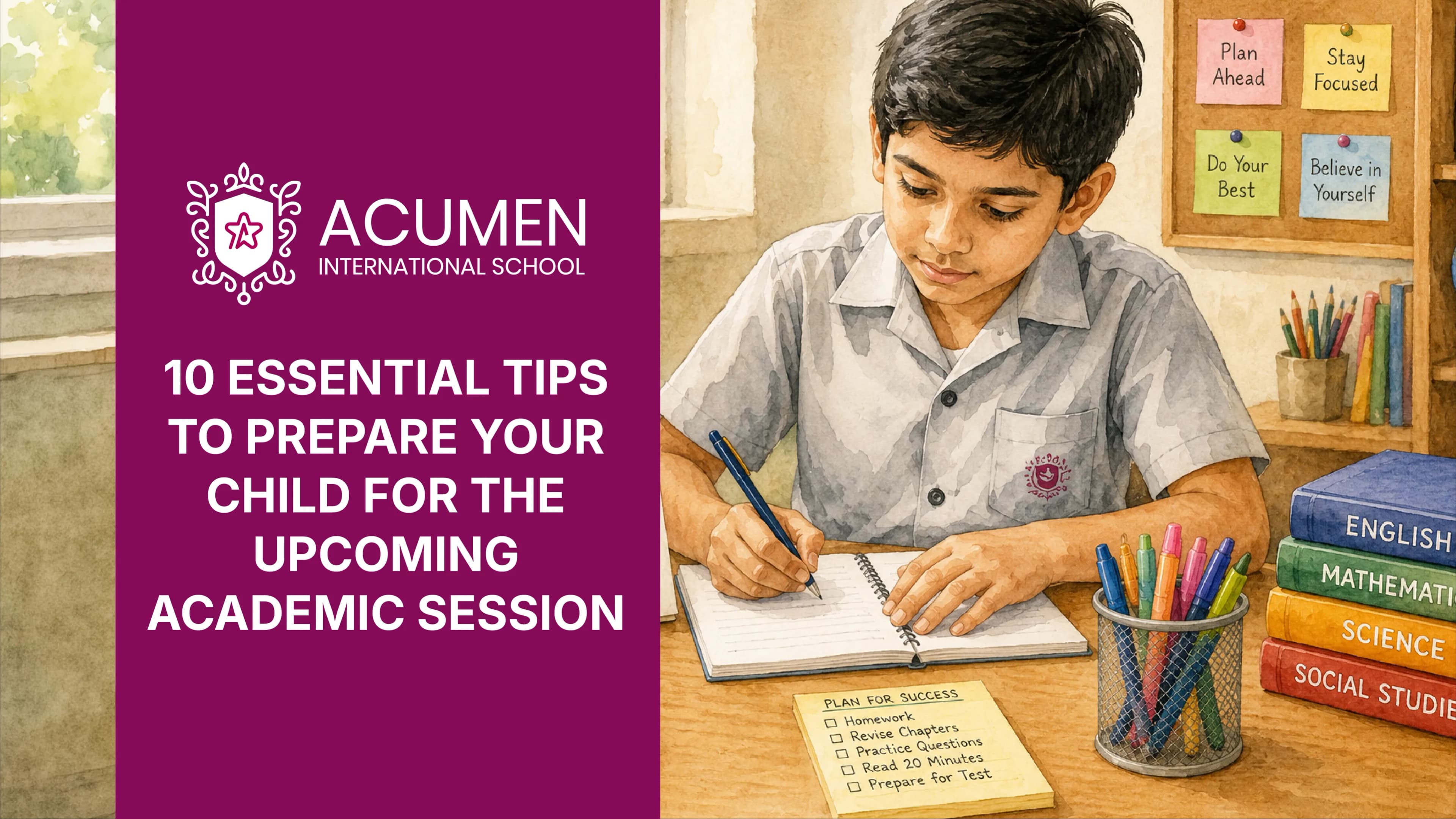 10 Essential Tips to Prepare Your Child for the Upcoming Academic Session